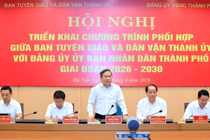 Ban Tuyên giáo và Dân vận Thành ủy Hà Nội và Đảng ủy UBND thành phố triển khai chương trình phối hợp