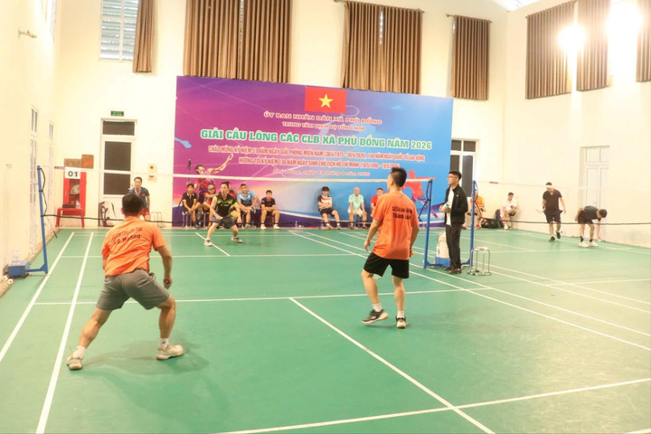 200 vận động viên tranh tài Giải cầu lông các câu lạc bộ xã Phù Đổng năm 2026