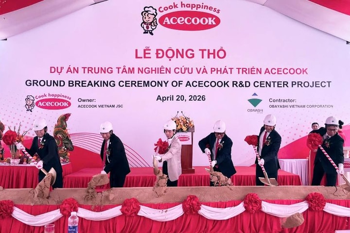Acecook Việt Nam tổ chức lễ động thổ dự án Trung tâm Nghiên cứu và Phát triển mới