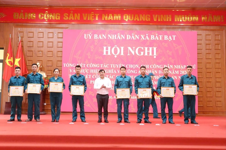 Xã Bất Bạt hoàn thành toàn diện nhiệm vụ tuyển quân năm 2026