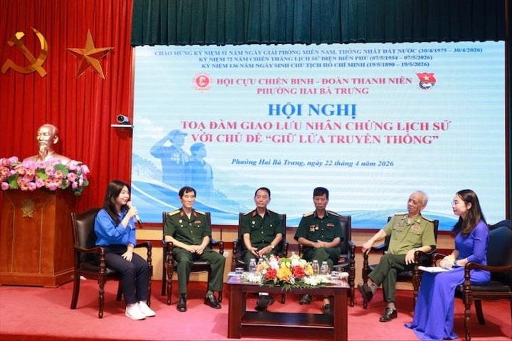 Hội Cựu chiến binh phường Hai Bà Trưng “tiếp lửa” truyền thống cho thế hệ trẻ