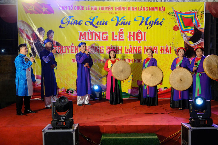 Công an xã Xuân Mai bảo đảm an ninh, an toàn cho Lễ hội đình làng Nam Hài