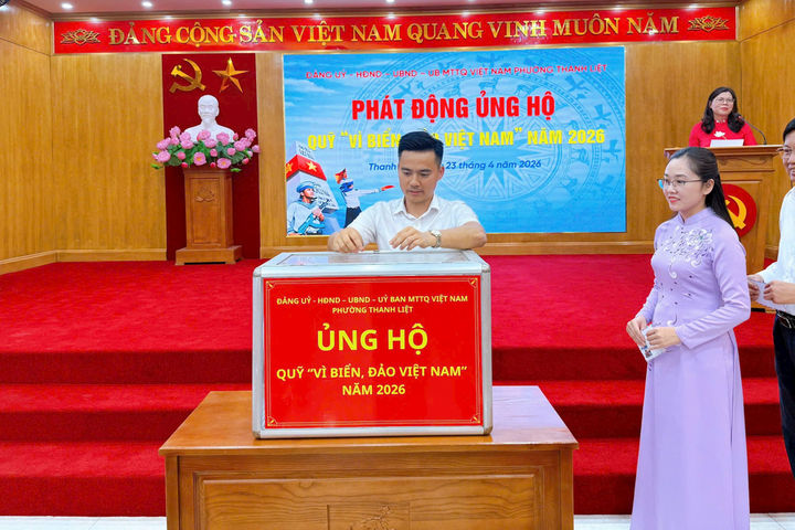 Thanh Liệt phát động ủng hộ Quỹ “Vì biển, đảo Việt Nam” 2026