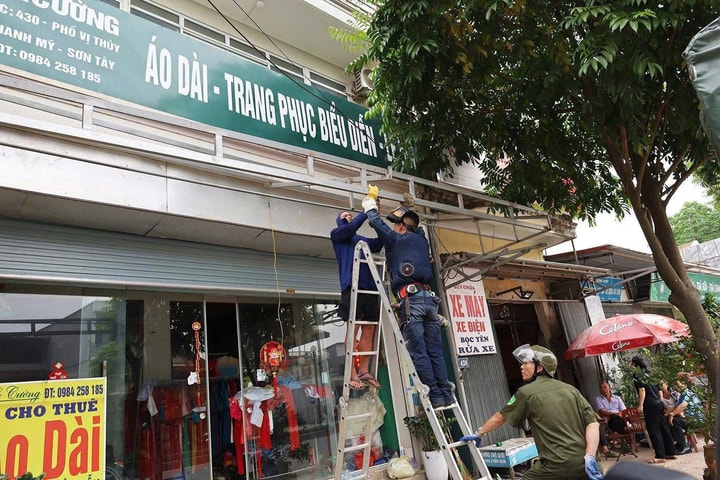 Phường Tùng Thiện quyết tâm lập lại trật tự đô thị, không để vi phạm tái diễn