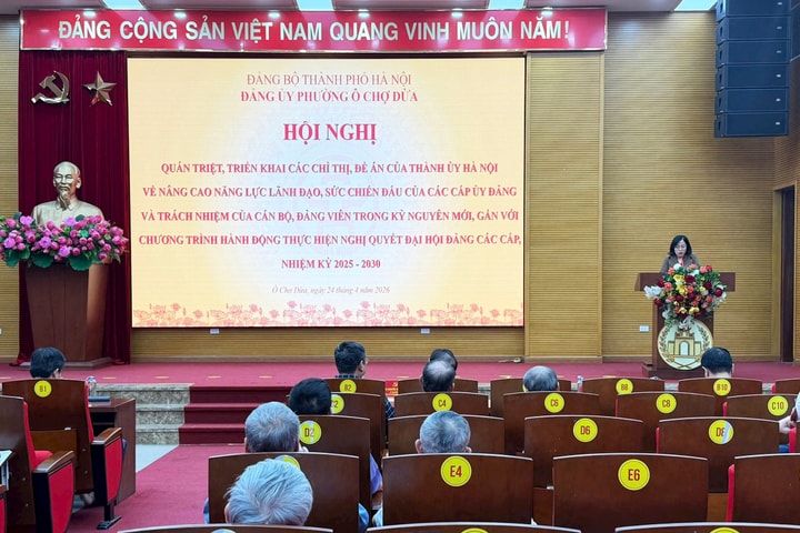 Phường Ô Chợ Dừa quán triệt Chỉ thị 09-CT/TU, Đề án 05-ĐA/TU của Thành ủy Hà Nội