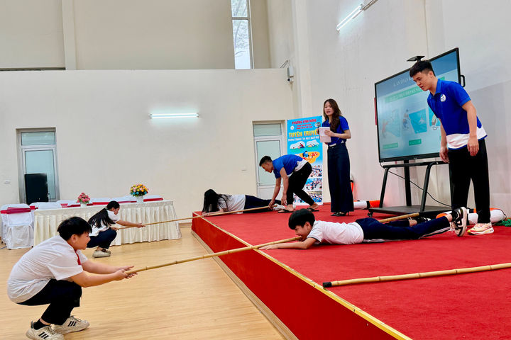 Phường Vĩnh Hưng: Trang bị kỹ năng phòng, tránh đuối nước cho học sinh