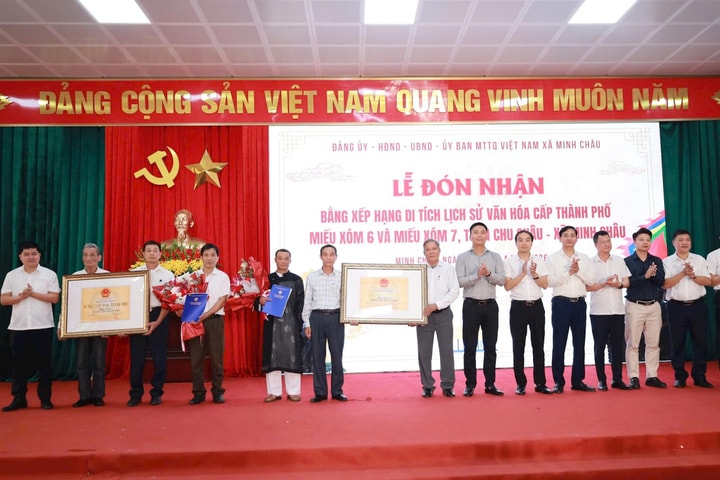 Minh Châu có thêm 2 di tích lịch sử-văn hóa cấp Thành phố