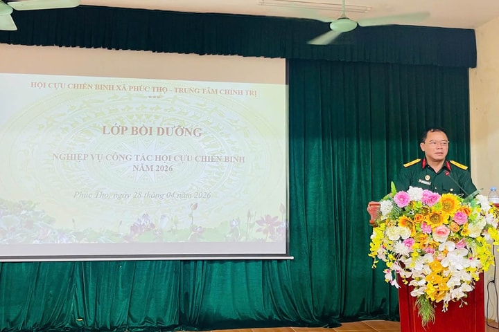 Phúc Thọ bồi dưỡng nghiệp vụ công tác Hội Cựu chiến binh năm 2026