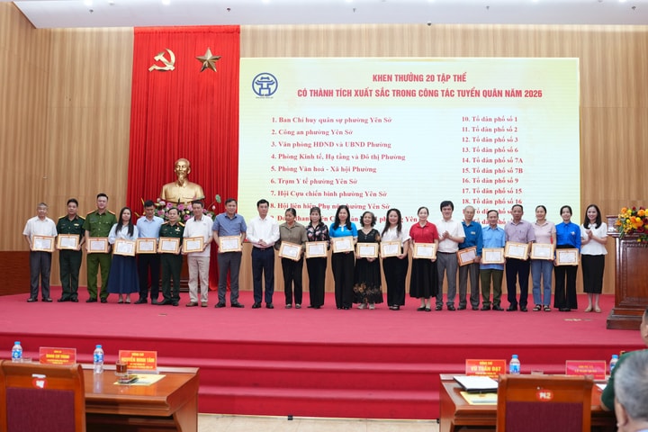 Yên Sở: Khen thưởng 43 tập thể, cá nhân trong công tác tuyển quân năm 2026