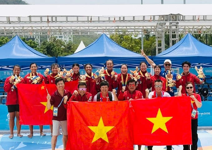 Vượt chỉ tiêu ngoạn mục, thể thao Việt Nam giữ Top 4 châu Á tại Đại hội bãi biển 2026