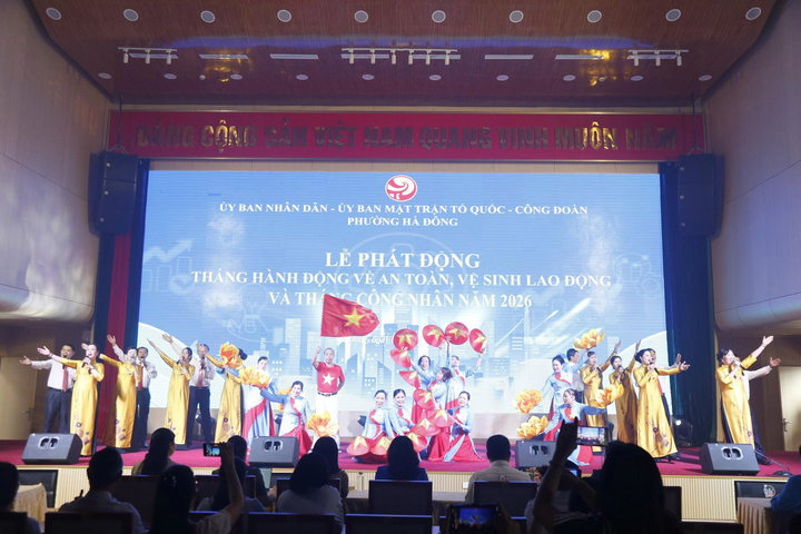 Phường Hà Đông phát động Tháng Công nhân và Tháng An toàn, vệ sinh lao động năm 2026