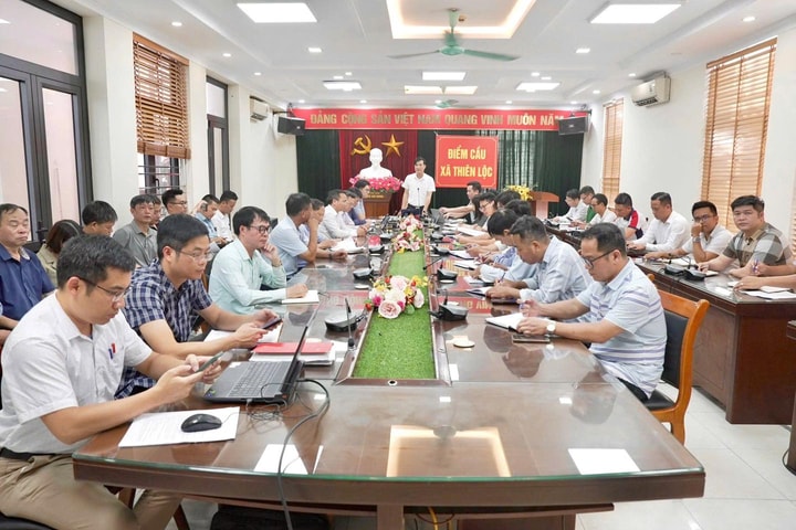 Đẩy nhanh tiến độ giải phóng mặt bằng các dự án trọng điểm trên địa bàn xã Thiên Lộc