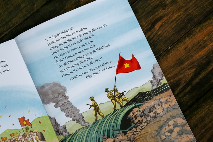 Sách tranh kể chuyện Điện Biên gửi tới độc giả thiếu nhi