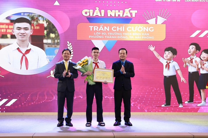 Học sinh lớp 9 của Hải Phòng đạt giải Nhất viết thư UPU quốc tế tại Việt Nam