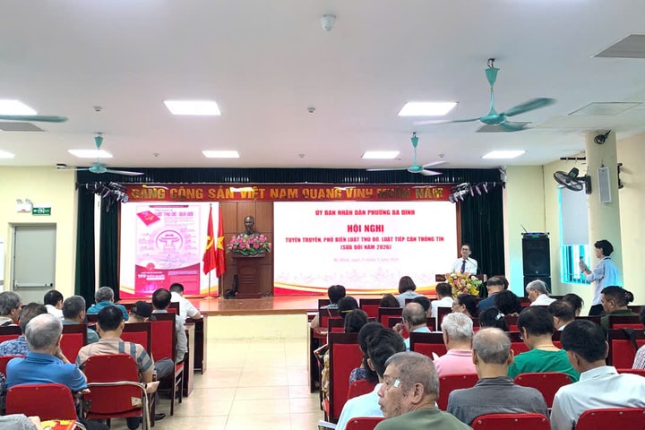 Phường Ba Đình tuyên truyền Luật Thủ đô và Luật Tiếp cận thông tin sửa đổi