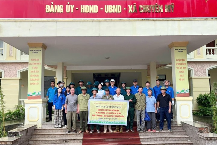 Xã Chuyên Mỹ ra quân tổng vệ sinh môi trường