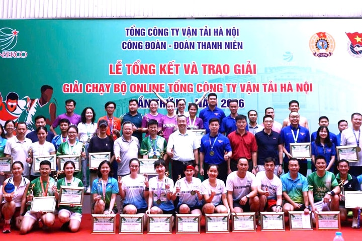 Khép lại mùa giải sôi nổi của Giải chạy Online Tổng công ty Vận tải Hà Nội lần thứ III