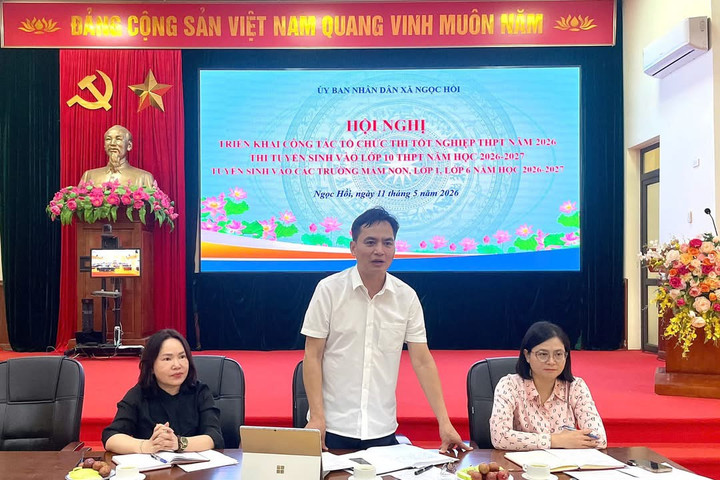 Xã Ngọc Hồi triển khai công tác tổ chức kỳ thi tuyển sinh lớp 10 và tốt nghiệp THPT năm 2026