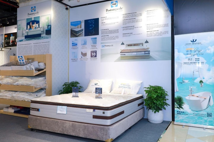 Không gian 12.000m² tại Royal City có thêm sự góp mặt của thương hiệu đệm Sealy