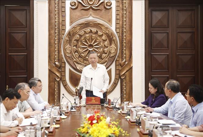Tổng Bí thư, Chủ tịch nước Tô Lâm làm việc với Văn phòng Chủ tịch nước