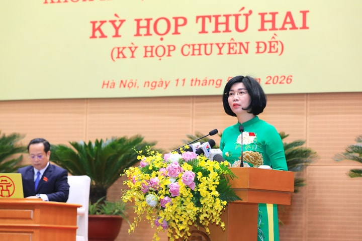 Phát biểu khai mạc kỳ họp thứ hai của Chủ tịch HĐND thành phố Hà Nội Phùng Thị Hồng Hà