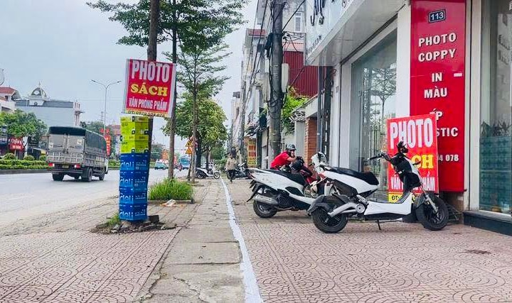 Phúc Thọ tập trung lập lại trật tự hành lang giao thông