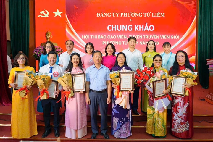 Hội thi Báo cáo viên giỏi phường Từ Liêm năm 2026 thành công tốt đẹp