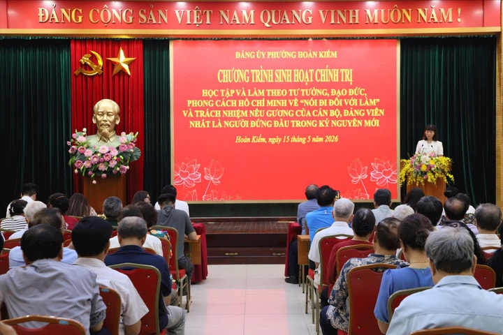 Phường Hoàn Kiếm: Phát huy trách nhiệm nêu gương của cán bộ, đảng viên trong kỷ nguyên mới