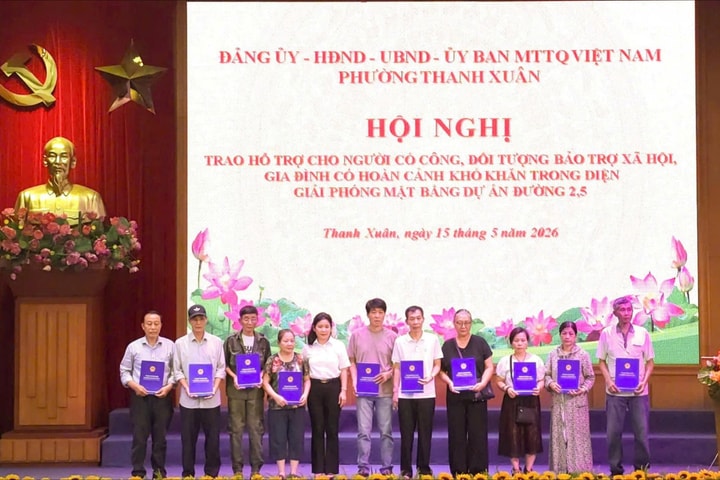 Phường Thanh Xuân hỗ trợ hộ chính sách, người khó khăn diện GPMB Vành đai 2,5