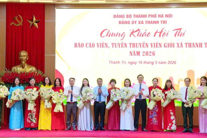 Chung khảo Hội thi Báo cáo viên, tuyên truyền viên giỏi xã Thanh Trì năm 2026