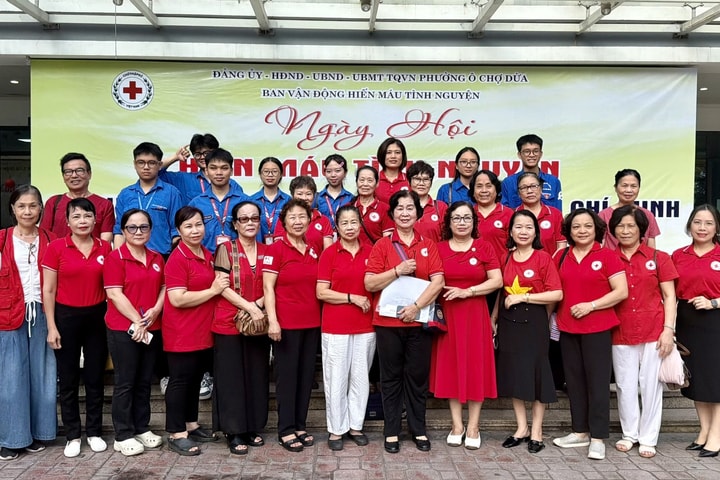 Phường Ô Chợ Dừa lan tỏa nghĩa cử hiến máu cứu người