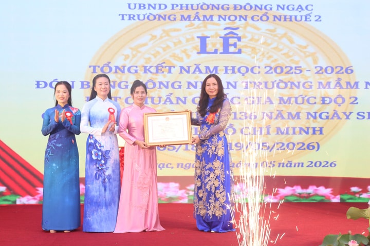Phường Đông Ngạc: Trường Mầm non Cổ Nhuế 2 đạt chuẩn Quốc gia mức độ 2