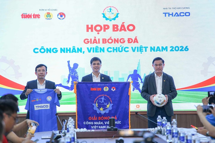 48 đội tham dự giải bóng đá công nhân, viên chức Việt Nam 2026
