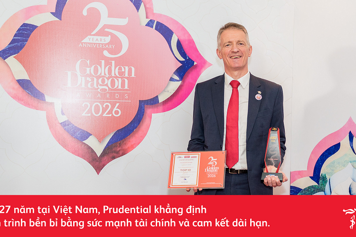 Gần 27 năm đồng hành cùng Việt Nam, Prudential ghi dấu ấn với năng lực tài chính vững mạnh và những đóng góp bền bỉ cho cộng đồng