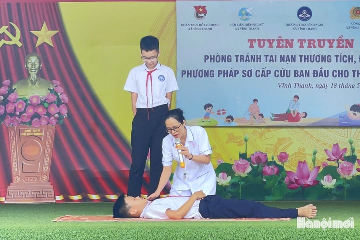 Chung tay bảo vệ trẻ em vì một mùa hè an toàn tại xã Vĩnh Thanh