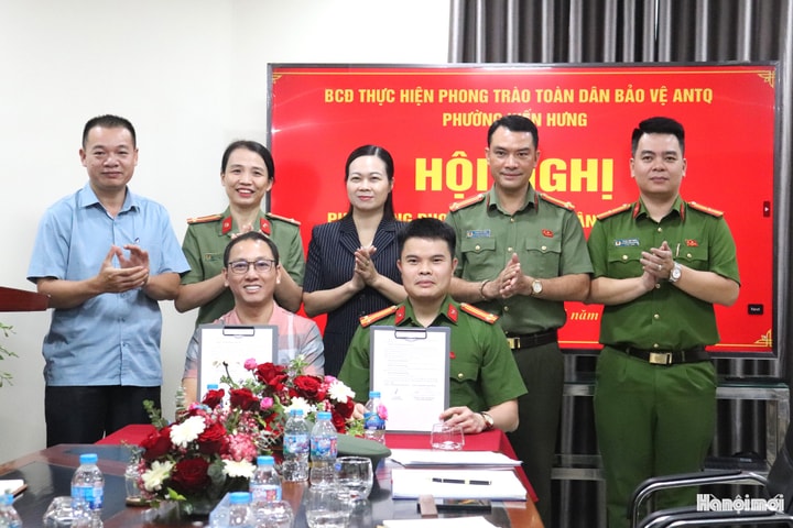 Công an phường Kiến Hưng phát động phong trào toàn dân bảo vệ an ninh Tổ quốc