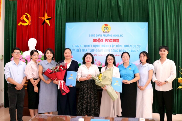 Phường Nghĩa Đô chú trọng phát triển đoàn viên, thành lập công đoàn cơ sở