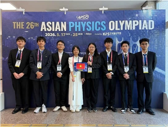100% học sinh Việt Nam đoạt huy chương tại Olympic Vật lý châu Á 2026