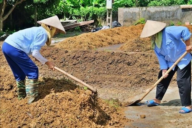 Hà Nội: Nông dân Bất Bạt biến rơm rạ thành phân hữu cơ sau mùa gặt