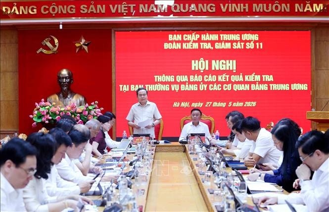 Hội nghị thông qua dự thảo Báo cáo kết quả kiểm tra tại Ban Thường vụ Đảng uỷ các cơ quan Đảng Trung ương