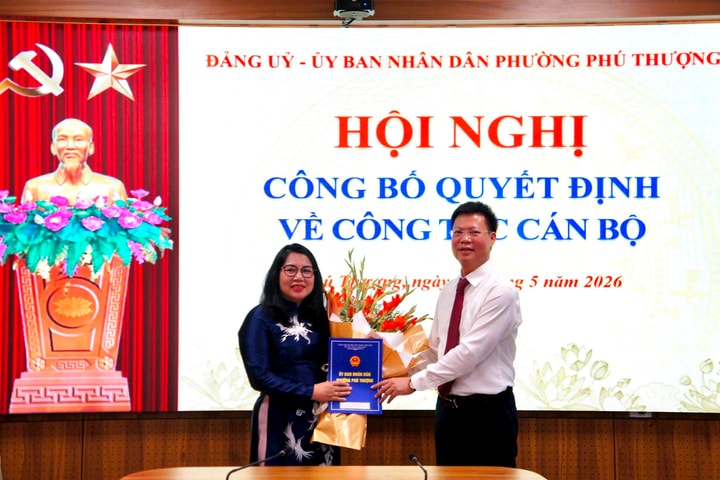 Phường Phú Thượng kiện toàn công tác cán bộ tại các đơn vị trường học và phòng chuyên môn