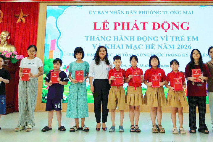 Phường Tương Mai phát động Tháng hành động vì trẻ em năm 2026