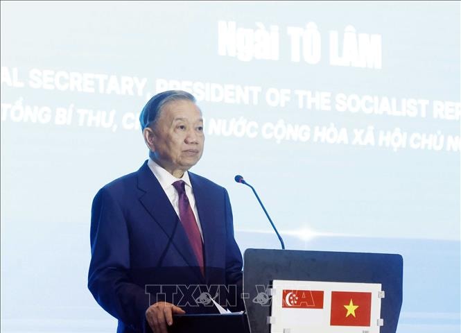 Tổng Bí thư, Chủ tịch nước Tô Lâm: Hợp tác công nghệ sẽ trở thành một trụ cột quan trọng trong quan hệ Việt Nam - Singapore