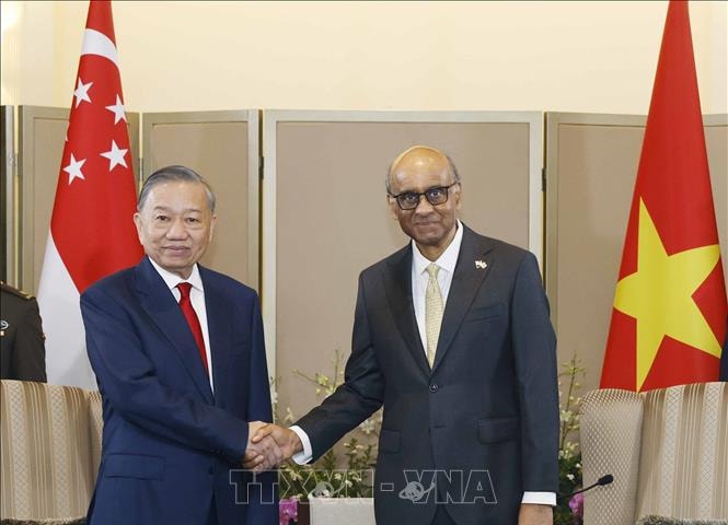 Tổng Bí thư, Chủ tịch nước Tô Lâm hội đàm với Tổng thống Singapore Tharman Shanmugaratnam