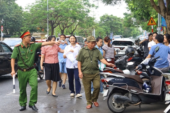 Công an xã Gia Lâm đảm bảo an ninh, an toàn cho kỳ thi vào lớp 10