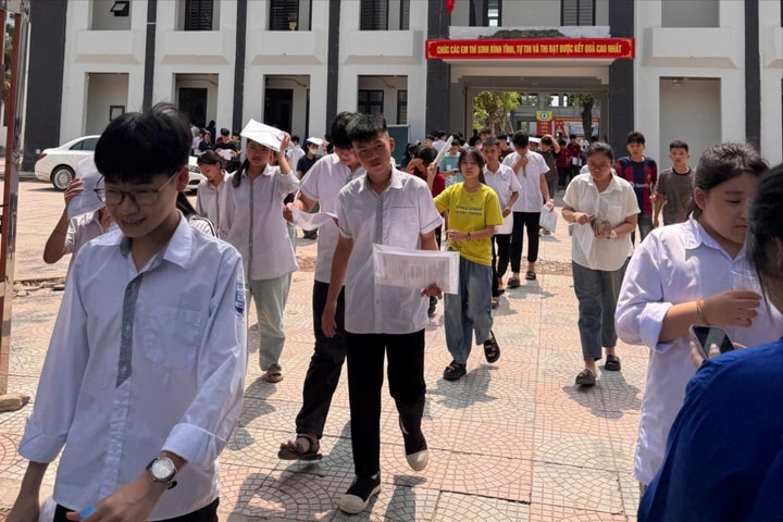 836 thí sinh tại xã Chương Dương hoàn thành môn thi ngữ văn
