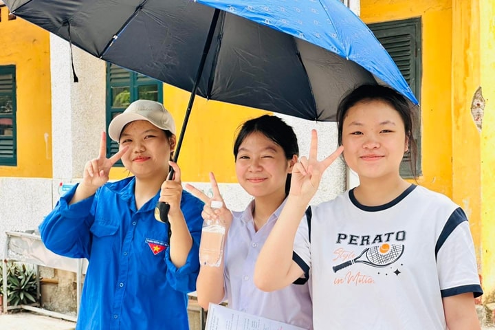 Xã Sóc Sơn: Thí sinh phấn khởi sau khi kết thúc ngày thi đầu tiên vào lớp 10