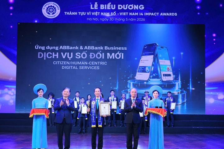 ABBank nhận giải “Dịch vụ số xuất sắc” tại Viet Nam I4 Impact Awards 2026