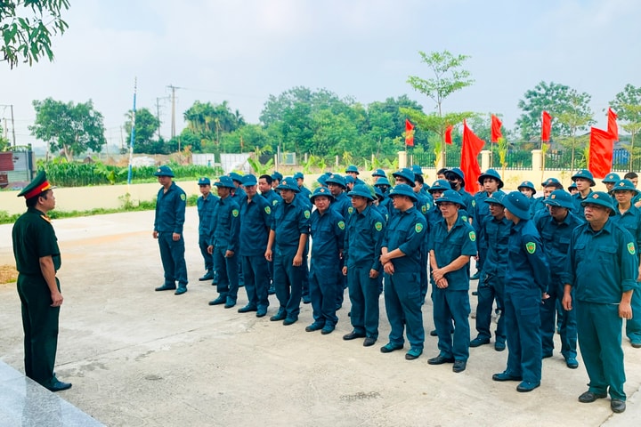 Xã Vật Lại nâng cao chất lượng lực lượng dân quân cơ động đáp ứng yêu cầu nhiệm vụ mới