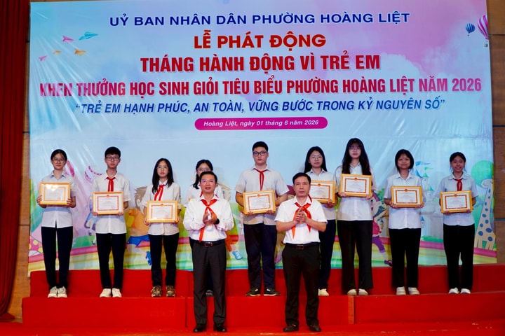 Phường Hoàng Liệt phát động Tháng hành động vì trẻ em năm 2026